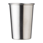 Verre en acier inoxydable de 350ml gravé avec logo Picnic couleur argenté première vue