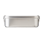 Lunch box en acier inoxydable avec séparateur 1,2L Inox Space couleur argenté première vue