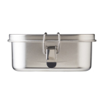 Lunch box en acier inoxydable avec séparateur 1,2L Inox Space couleur argenté quatrième vue