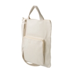 Sac en coton avec poche frontale et bandoulière 340 g/m² couleur kaki deuxième vue