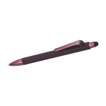 Stylo de luxe avec finition mate, détails brillants et encre bleue couleur marron troisième vue