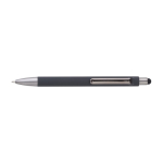 Stylo de luxe avec finition mate, détails brillants et encre bleue couleur gris première vue