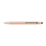 Stylo de luxe avec finition mate, détails brillants et encre bleue couleur rose première vue