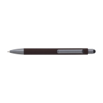 Stylo avec finition mate et détails de couleur graphite, encre bleue couleur marron première vue