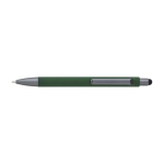 Stylo avec finition mate et détails de couleur graphite, encre bleue couleur vert première vue