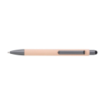 Stylo avec finition mate et détails de couleur graphite, encre bleue couleur rose deuxième vue