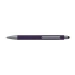 Stylo avec finition mate et détails de couleur graphite, encre bleue couleur violet première vue