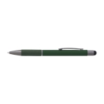 Stylo en aluminium avec grip en papier roulé, encre bleue couleur vert première vue
