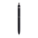 Stylo en aluminium et laiton avec détails brillants, encre bleue couleur noir cinquième vue