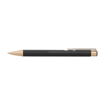 Stylo en aluminium au fini mat, coloris au choix, encre bleue couleur noir première vue