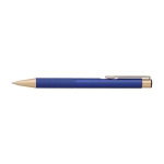 Stylo en aluminium au fini mat, coloris au choix, encre bleue couleur bleu première vue