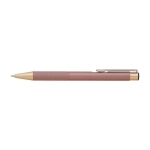 Stylo en aluminium au fini mat, coloris au choix, encre bleue couleur saumon première vue