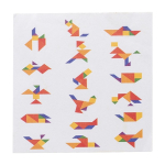 Puzzle tangram en bois de différentes couleurs à personnaliser Shape couleur marron cinquième vue
