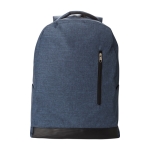 Sac à dos antivol en RPET pour PC 15” avec sangle pour valise trolley couleur bleu première vue