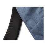 Sac à dos antivol en RPET pour PC 15” avec sangle pour valise trolley couleur bleu troisième vue