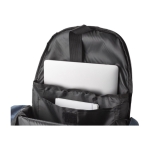 Sac à dos antivol en RPET pour PC 15” avec sangle pour valise trolley couleur bleu neuvième vue