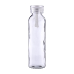 Gourde en verre avec bouchon et dragonne en silicone assortis 500ml couleur blanc première vue