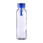 Gourde en verre avec bouchon et dragonne en silicone assortis 500ml couleur bleu ciel première vue