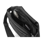 Sac banane en polyester déperlant à sangle réglable couleur noir troisième vue