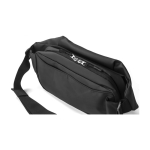 Sac banane en polyester déperlant à sangle réglable couleur noir cinquième vue