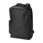 Sac à dos en polyester déperlant avec poche antivol couleur noir première vue