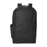 Sac à dos en polyester déperlant avec poche antivol couleur noir deuxième vue