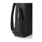 Sac à dos en polyester déperlant avec poche antivol couleur noir cinquième vue
