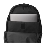 Sac à dos en polyester déperlant avec poche antivol couleur noir septième vue