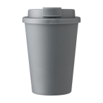 Mug en plastique avec couvercle à vis et ouverture pour boire 350ml couleur gris première vue