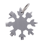 Outil multifonction en forme de flocon de neige Snowflake couleur argenté première vue