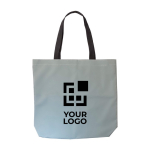 Sac personnalisé en tissu polyester 190D réfléchissant Flash couleur argenté avec zone d'impression