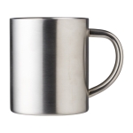 Mug thermique en acier inoxydable avec finition argentée 300ml couleur argenté deuxième vue