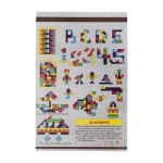 Jeu de puzzle avec 40 pièces en bois colorées couleur marron quatrième vue