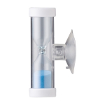 Sablier promotionnel à ventouse de 2 minutes WaterSave couleur bleu ciel deuxième vue