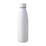 Gourde publicitaire avec fonction thermos 750ml Lifestyle Premium couleur blanc première vue