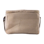 Sac isotherme en RPET et base en liège avec poche frontale couleur kaki cinquième vue