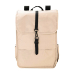 Sac à dos en RPET avec deux poches latérales et une sangle à boucle première vue