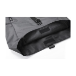 Sac à dos roll-top en RPET 600D avec fermeture velcro et boucle couleur gris quatrième vue