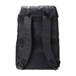 Sac à dos pour PC 15” en RPET à rabat et poche à fermeture magnétique couleur noir deuxième vue