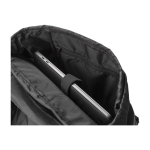 Sac à dos pour PC 15” en RPET à rabat et poche à fermeture magnétique couleur noir quatrième vue