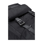 Sac à dos pour PC 15” en RPET à rabat et poche à fermeture magnétique couleur noir sixième vue
