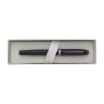 Stylo roller métallique avec anneaux colorés à encre noire Parker couleur lilas troisième vue