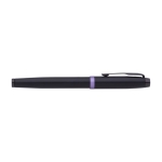 Stylo roller métallique avec anneaux colorés à encre noire Parker couleur lilas quatrième vue