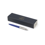 Stylo Parker Jotter version recyclée, boîte cadeau, encre noire couleur bleu marine quatrième vue
