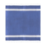 Paréo bicolor en coton et polyester pour 2 personnes 200 g/m2 couleur bleu première vue