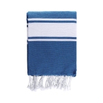 Paréo bicolor en coton et polyester pour 2 personnes 200 g/m2 couleur bleu deuxième vue