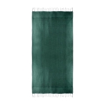 Paréo serviette monochrome en coton recyclé et bio 200 g/m2 couleur vert deuxième vue