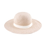 Chapeau de paille à large bord pour une meilleure protection couleur blanc première vue
