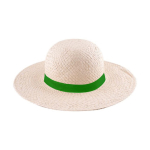 Chapeau de paille à large bord pour une meilleure protection couleur naturel quatrième vue