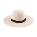 Chapeau de paille à large bord pour une meilleure protection couleur naturel cinquième vue